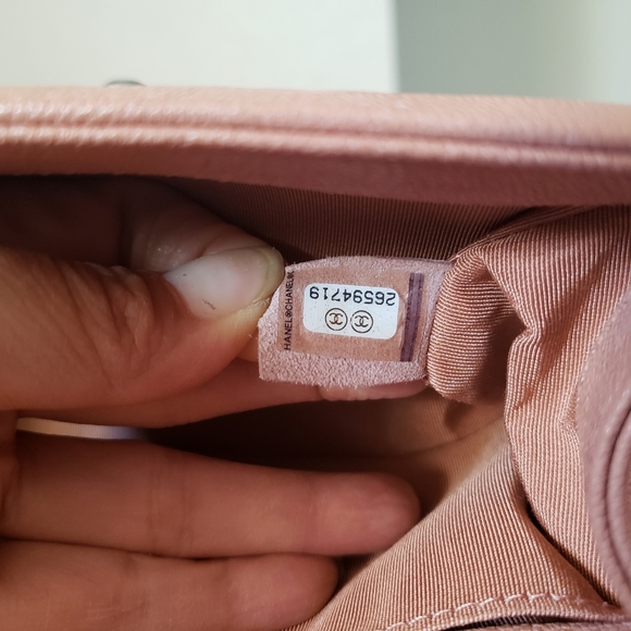 Chanel boy pink caviar ruthenium hardware small bag - Picture 5 of 8